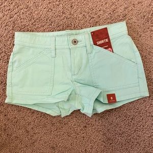 Cute light green shorts